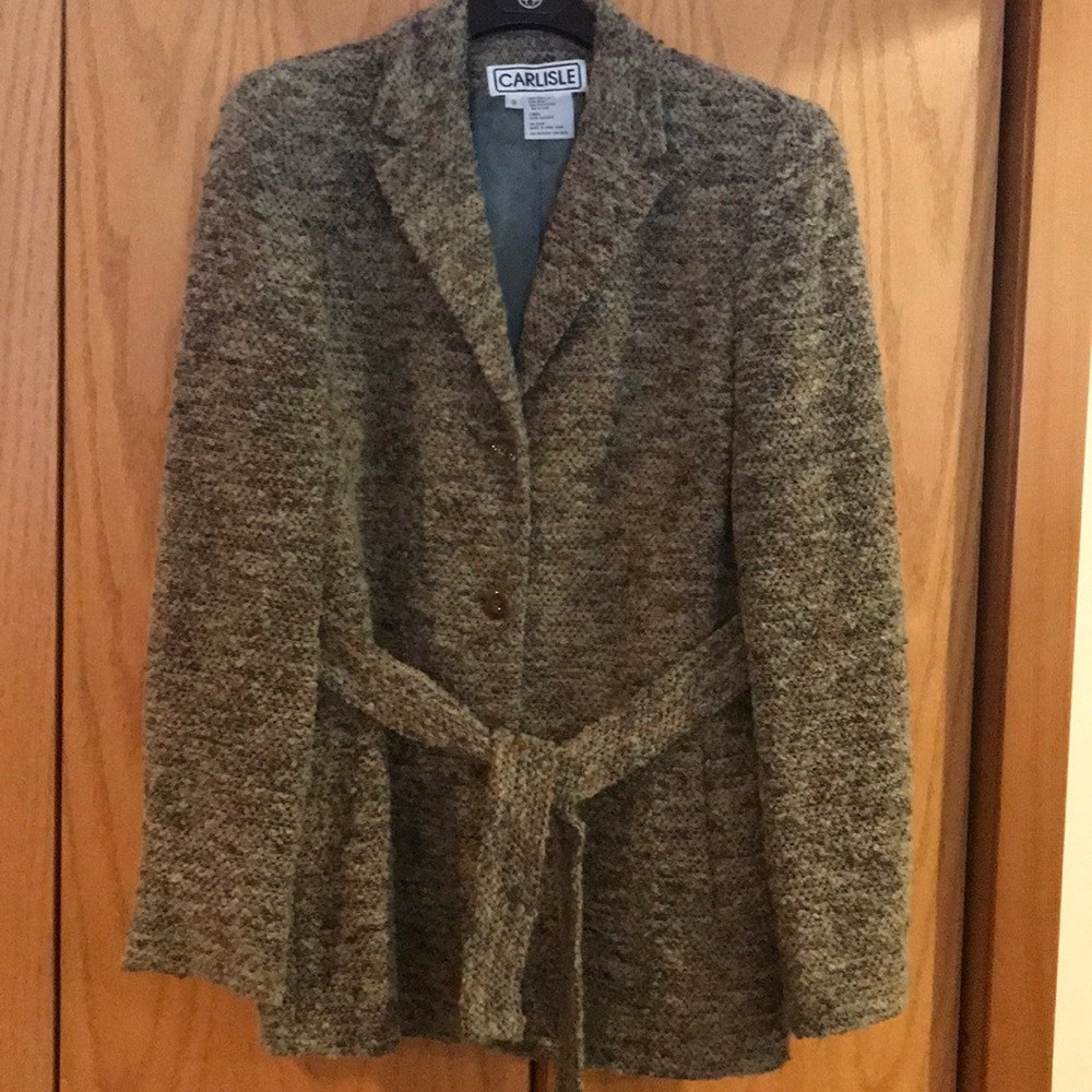 Carlisle Green Boucle Tweed Jacket Sz 8